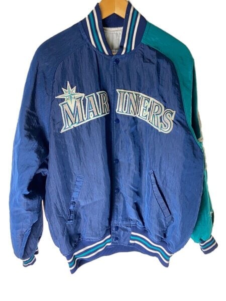 MLB シアトルマリナーズ 80s-90s USA製スタジャン メタリックカラー