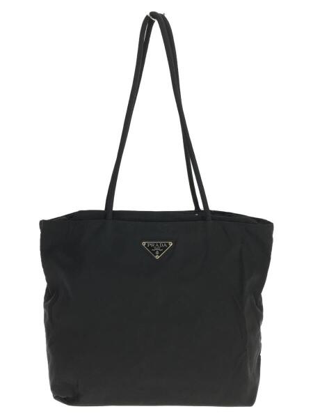 PRADA(プラダ) / 三角プレートロゴナイロントート/ナイロン/BLK/プラダ
