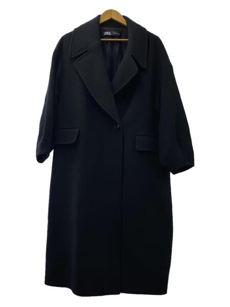 ZARA(ザラ) / コート/M/ウール/BLK/無地/8317/298/800/ウールブレンド
