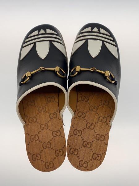 GUCCI(グッチ) / レザークロッグサンダル/UK8/BLK/レザー/702252