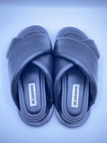 JIL SANDER(ジルサンダー) / クロスストラップ/サンダル/37/BLK | 中古