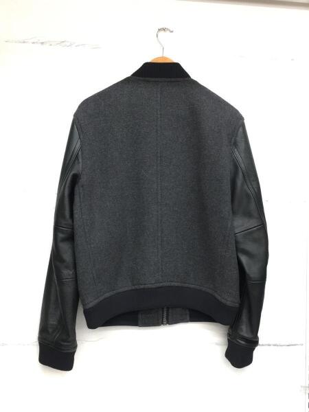 COACH(コーチ) / スタジャン/M/ウール/グレー/バーシティジャケット/袖