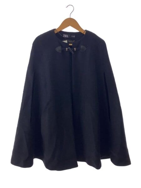 ZARA(ザラ) / ポンチョ/S/ウール/BLK/無地/8075/744/800/MANTECO