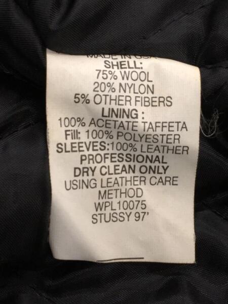 STUSSY(ステューシー) / 90s/old stussy/BIG4/スタジャン/L/ウール/BLK