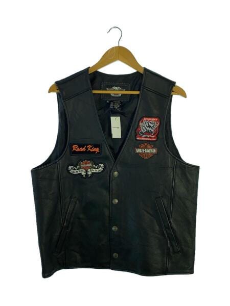 HARLEY DAVIDSON(ハーレーダヴィッドソン) / ベスト/L/レザー/BLK