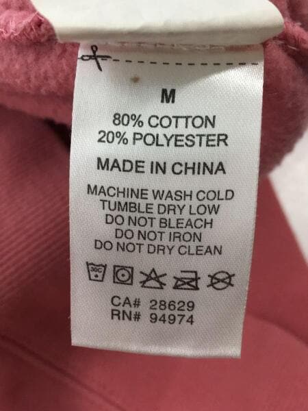 STUSSY(ステューシー) / スウェット/M/コットン/PNK/ピンク/トレーナー