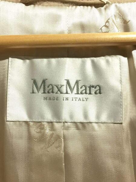 MAX MARA(マックスマーラ) / 白タグ/コート/42/ウール/BEG/無地