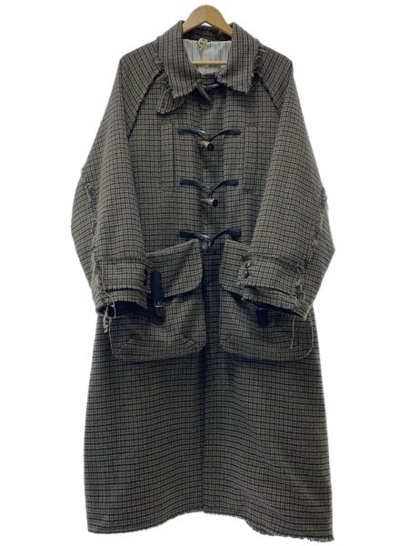 KOOI(コーイ) / 22AW/ダッフルコート/1/ポリエステル/BRW/千鳥格子