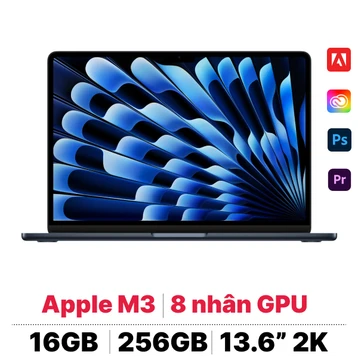 Macbook Air M3 13 inch 2024 8GB - 256GB sạc 30W | Chính hãng - Đã