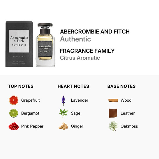 Abercrombie And Fitch Abercrombie Men's Authentic Men EDT Spray