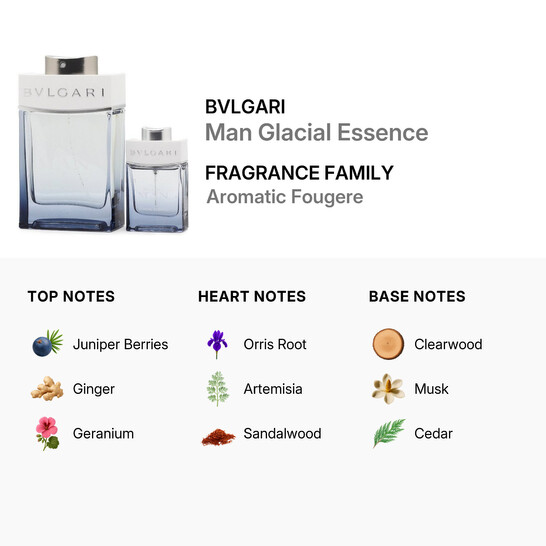Bvlgari Men's Glacial Essence Gift Set Fragrances 783320418822