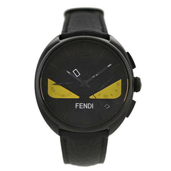 Fendi Quartz Black Dial Men's Watch Momento Bugs Momento Bugs