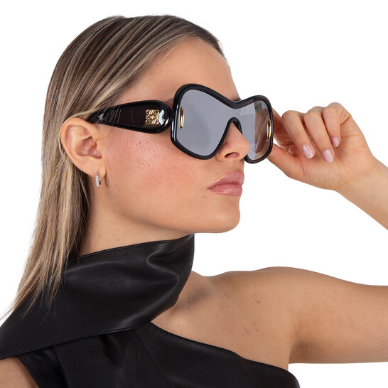 Loewe Silver Mirror Mask Unisex Sunglasses LW40131 01C 144