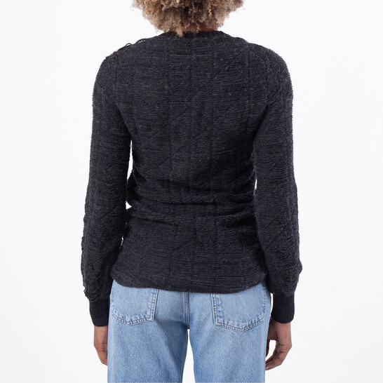 MM6 Maison Margiela Distressed Knit Sweater, Size X-Small