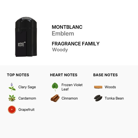 Montblanc Mont Blanc Men's Mont Blanc Emblem EDT Spray 3.4 oz