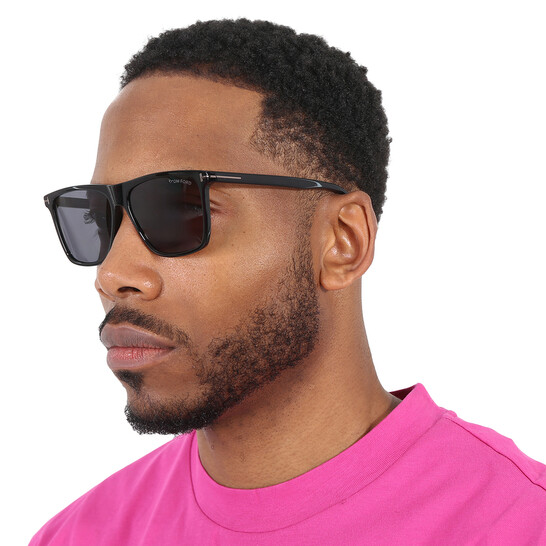 Tom Ford Fletcher Smoke Square Men's Sunglasses FT0832-N 01A 59