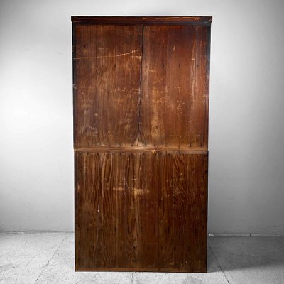 Traditional Japanese Tansu Storage Cabinet, 1920s, Set of 2 for