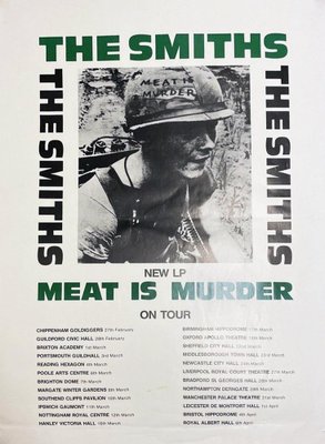the Smiths, Meat Is Murder Tour, 1985, Poster for sale at Pamono