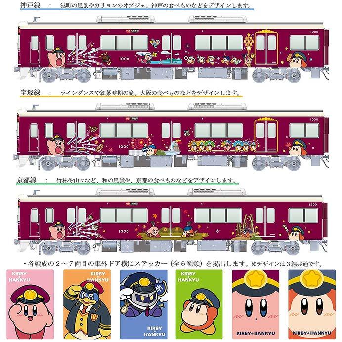 星のカービィ×阪急電車」コラボレーション企画を実施 〜ラッピング列車