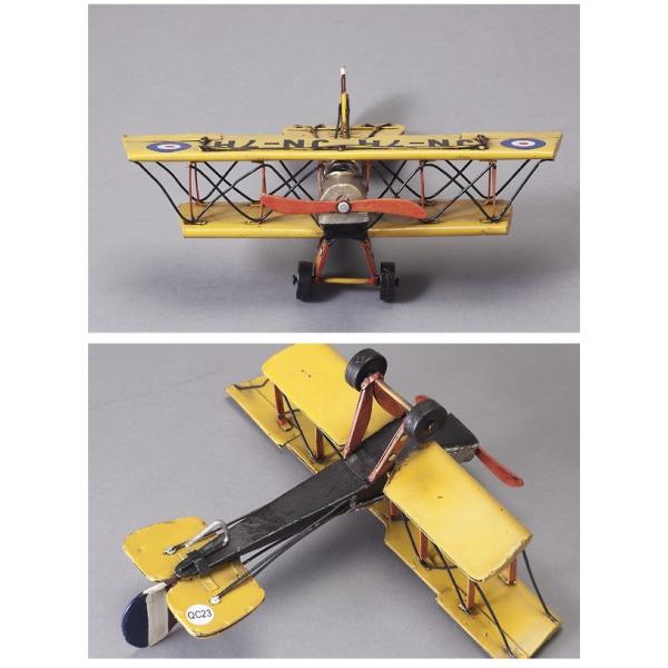 ブリキのおもちゃ 飛行機 複葉機 JN-7H ブリキのおもちゃ 飛行機 複葉