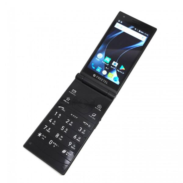 SIMフリー ガラホ FREETEL MUSASHI ブラック FTJ161A 格安SIM対応 白