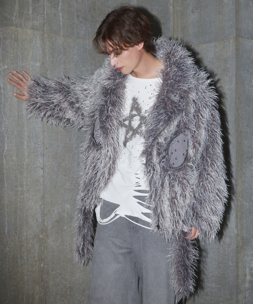 GRANCY | 【GRANCY】Fur Boa Riders Jacket / ファーボアライダース