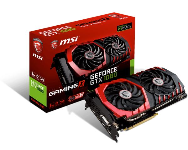 MSI GAMING X GeForce GTX 1080 8 GB Video Card (GTX 1080 GAMING X