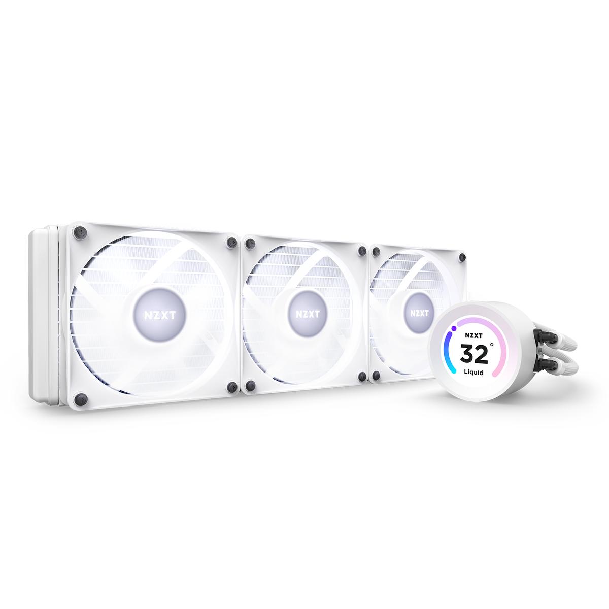 NZXT Kraken Elite 360 RGB 78.02 CFM Liquid CPU Cooler (RL-KR36E-W1