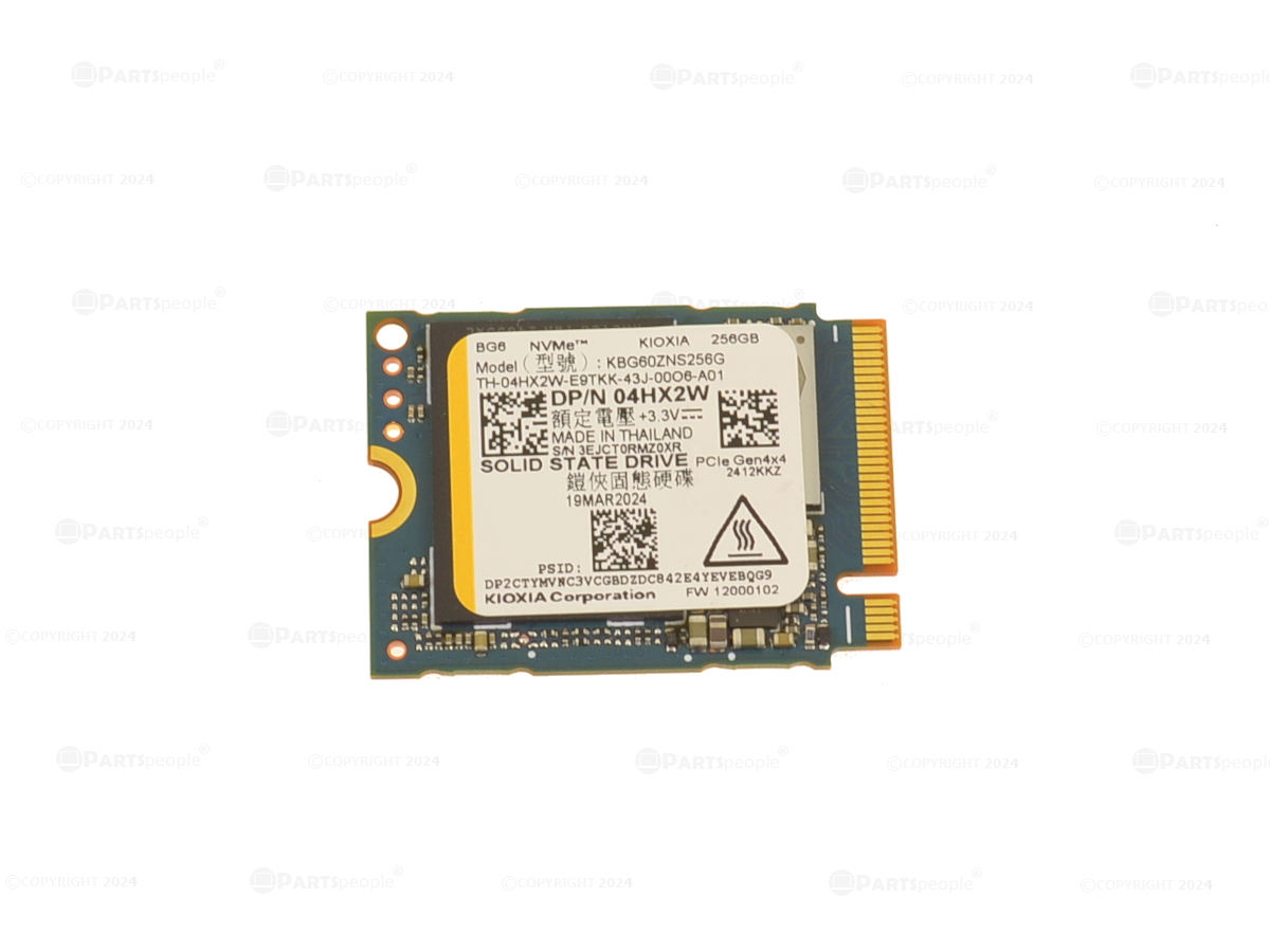 KIOXIA 256GB NVMe PCIE SSD M.2 2230 Card Hard Drive 4HX2W