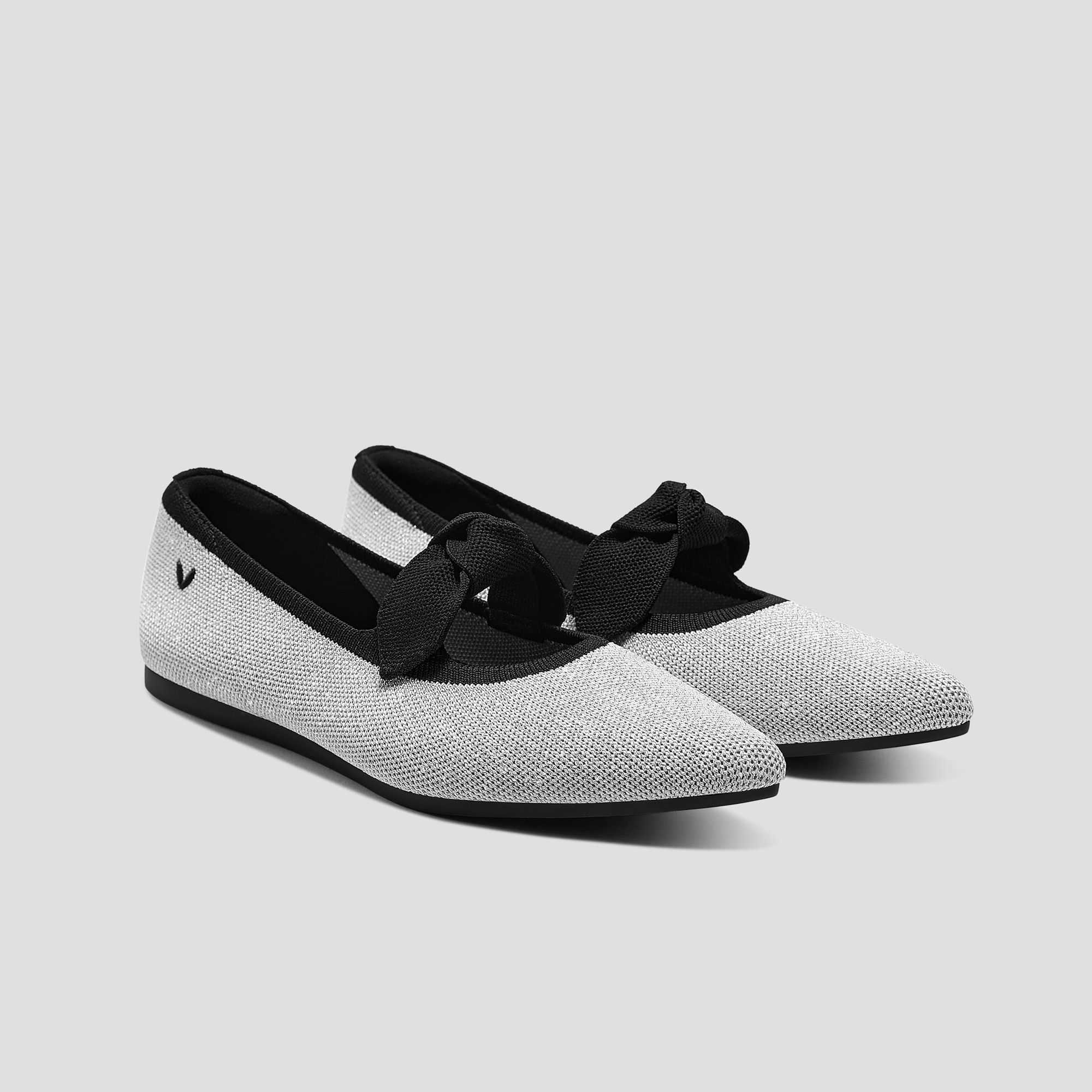 Pointed-Toe Bow Flats (Addriane) | VIVAIA