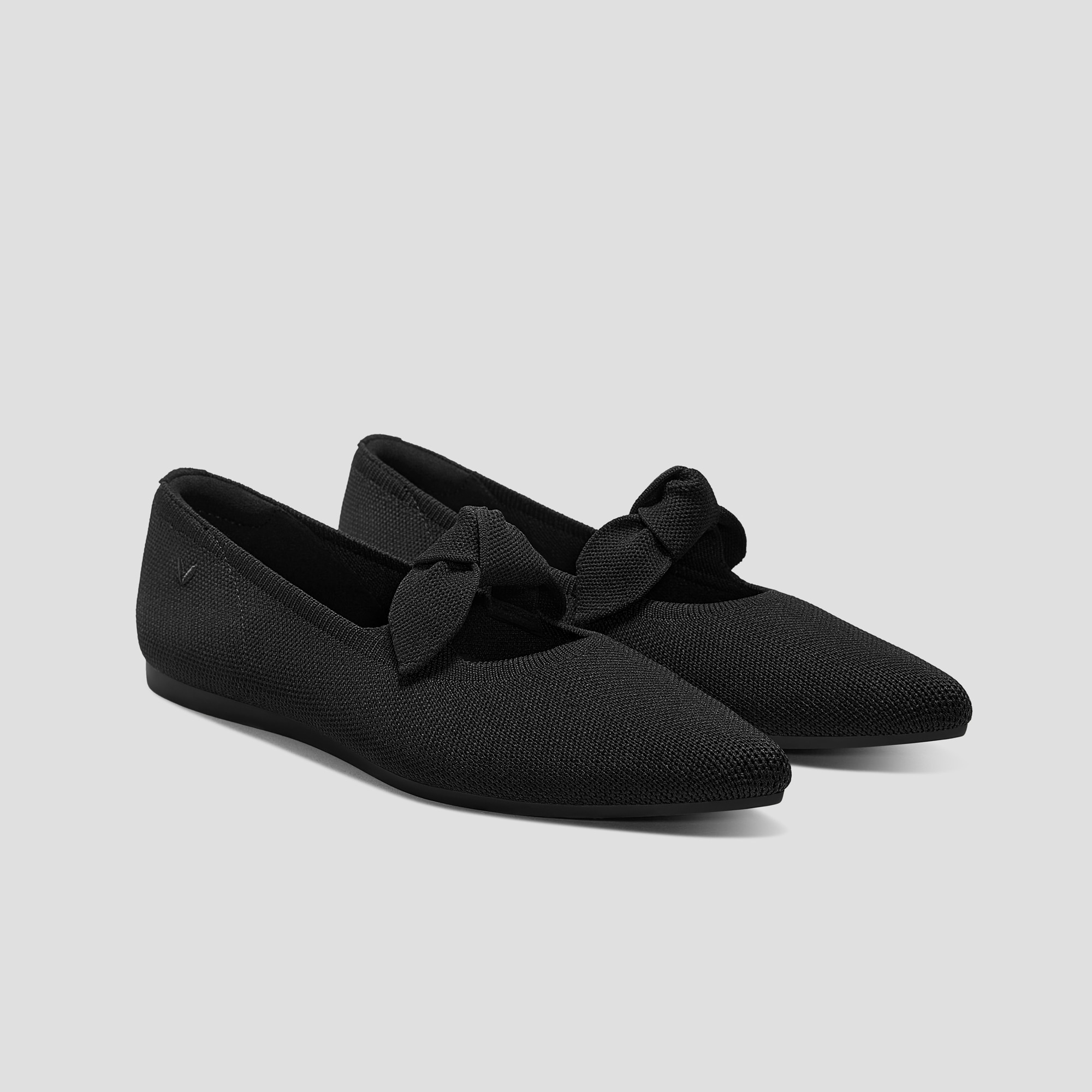 Pointed-Toe Bow Flats (Addriane) | VIVAIA