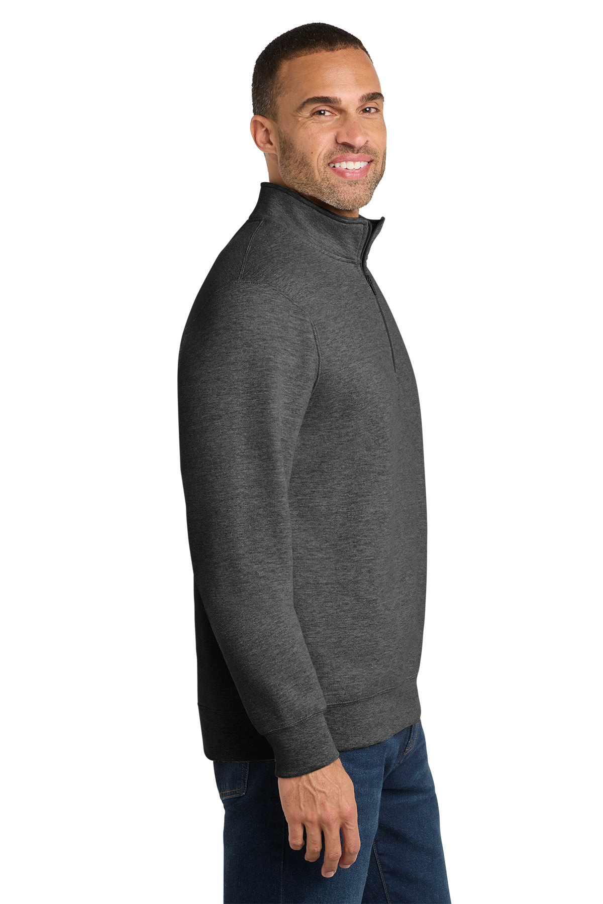 Port & Co Fan Favorite Fleece 1/4-Zip Pullover Sweatshirt