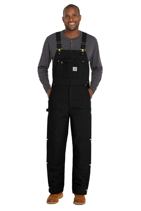 Carhartt Short Firm Duck Insulated Bib Overalls | Product | SanMar