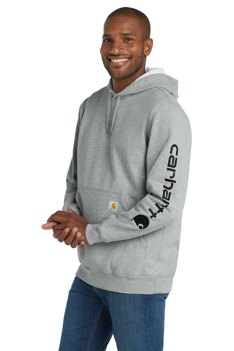 Carhartt Midweight Hooded Logo Sweatshirt | Product | SanMar