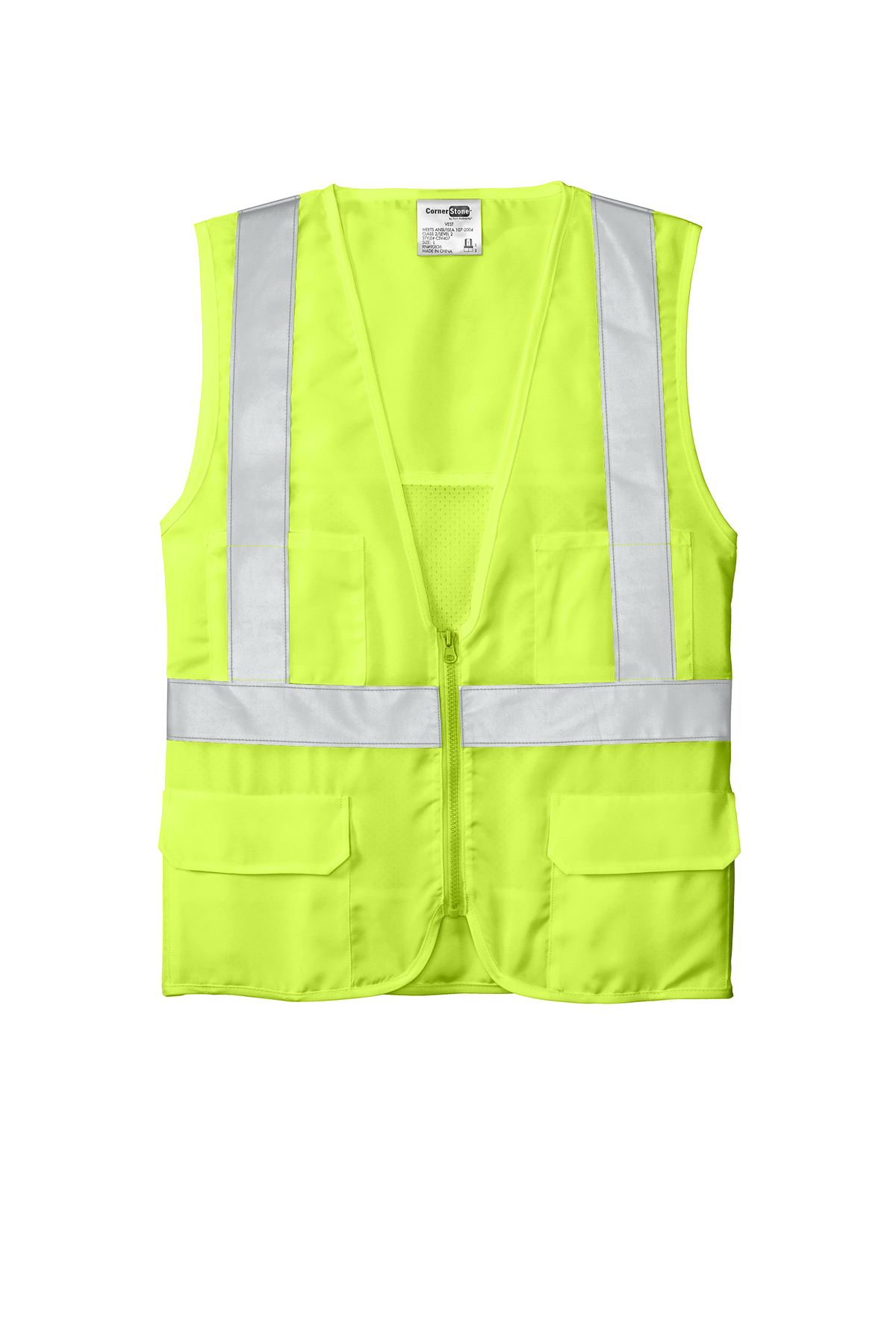 CornerStone ANSI 107 Class 2 Mesh Back Safety Vest | Product