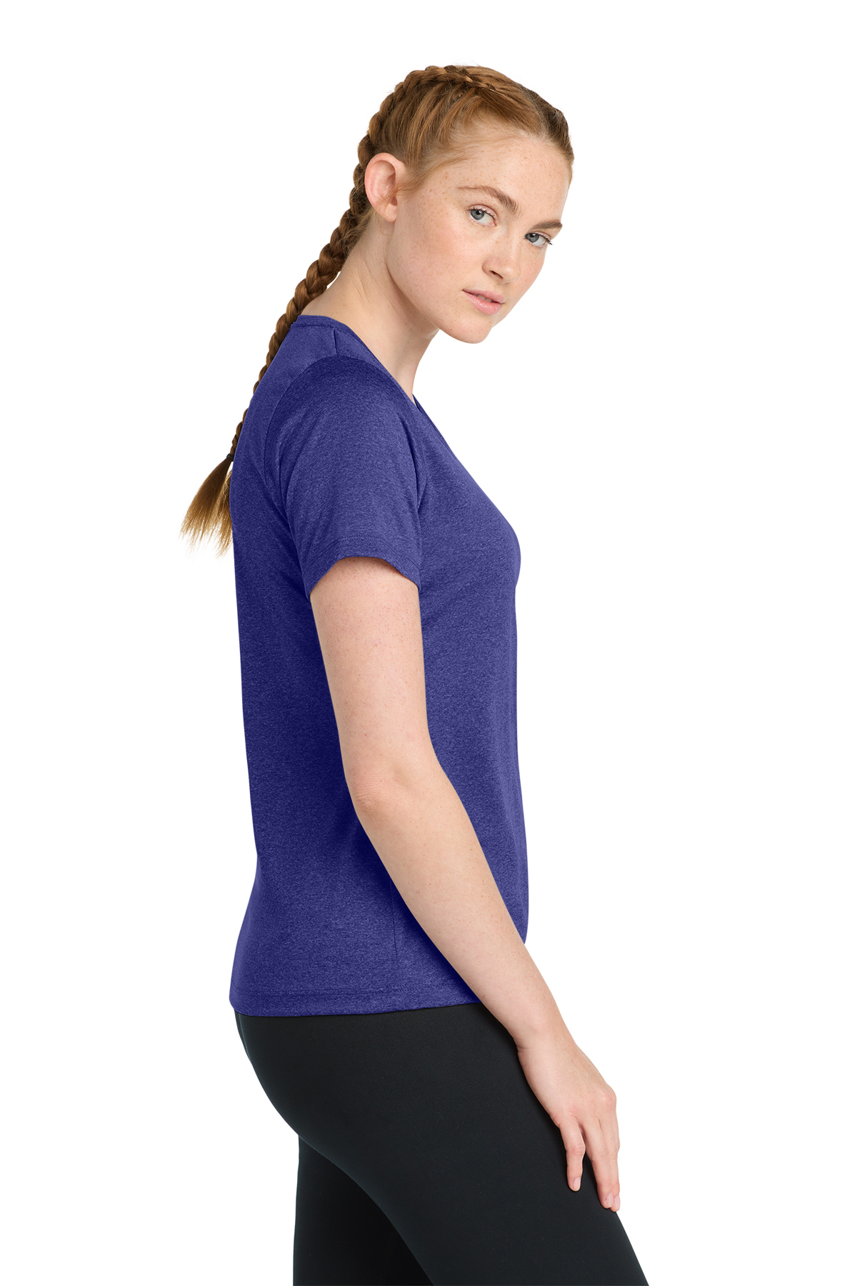 Sport-Tek Women's Heather Contender Scoop Neck Tee | Product
