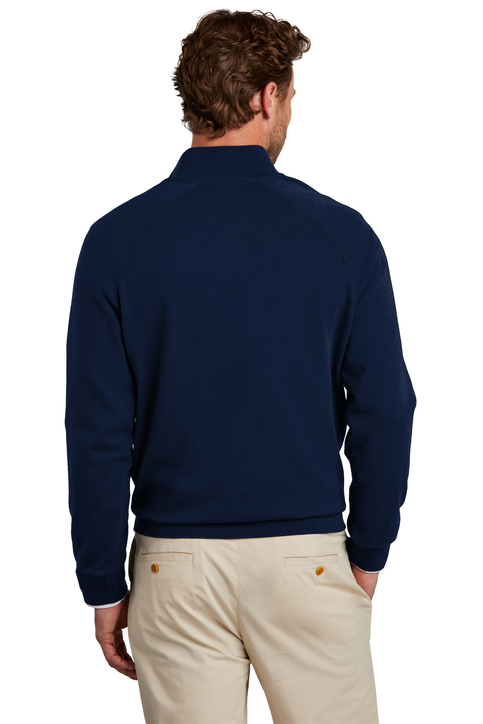 Brooks Brothers Cotton Stretch 1/4-Zip Sweater | Product | SanMar