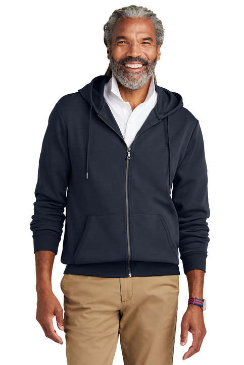 Brooks Brothers Double-Knit Full-Zip Hoodie | Product | SanMar