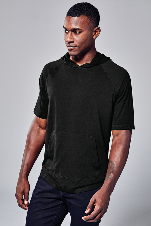 Sport-Tek PosiCharge Tri-Blend Wicking Short Sleeve Hoodie