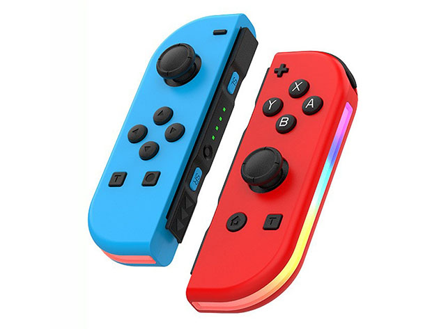Wireless Controllers for Nintendo Switch with RGB Lights (Purple +