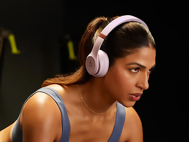 Beats Solo 4 On-Ear Headphones - Cloud Pink (Open Box) | StackSocial