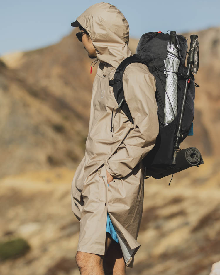 UL All-weather Long Hoody | Yamatomichi U.L. HIKE & BACKPACKING