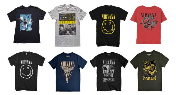 NIRVANA（ニルヴァーナ）＆Kurt Cobain（カート・コバーン）Tシャツ