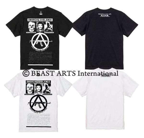 G.I.S.M. 復刻 T シャツ /ANARCHY VIOLENCE / you die,you live発売