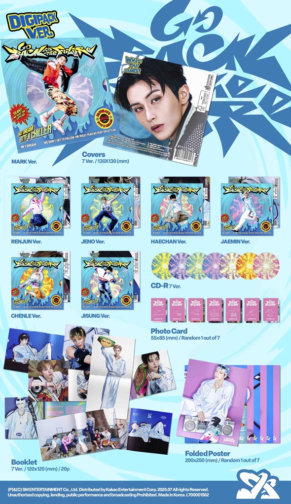 NCT DREAM 韓国5枚目のフルアルバム『Go Back To The Future』限定特典