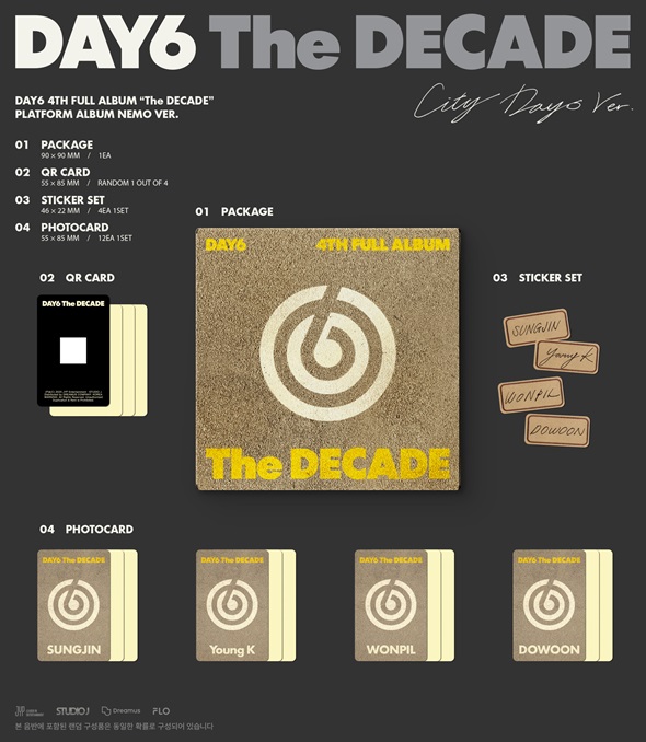 DAY6 韓国4枚目のフルアルバム『The DECADE』2025年9月発売！ - TOWER