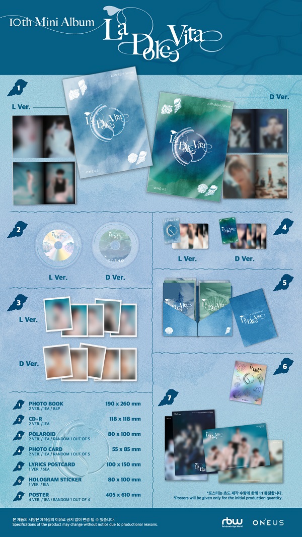 ONEUS｜韓国10枚目のミニアルバム『La Dolce Vita』でカムバック！｜CD