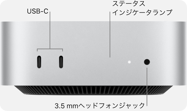 Mac mini (2024) - 技術仕様 - Apple サポート (日本)