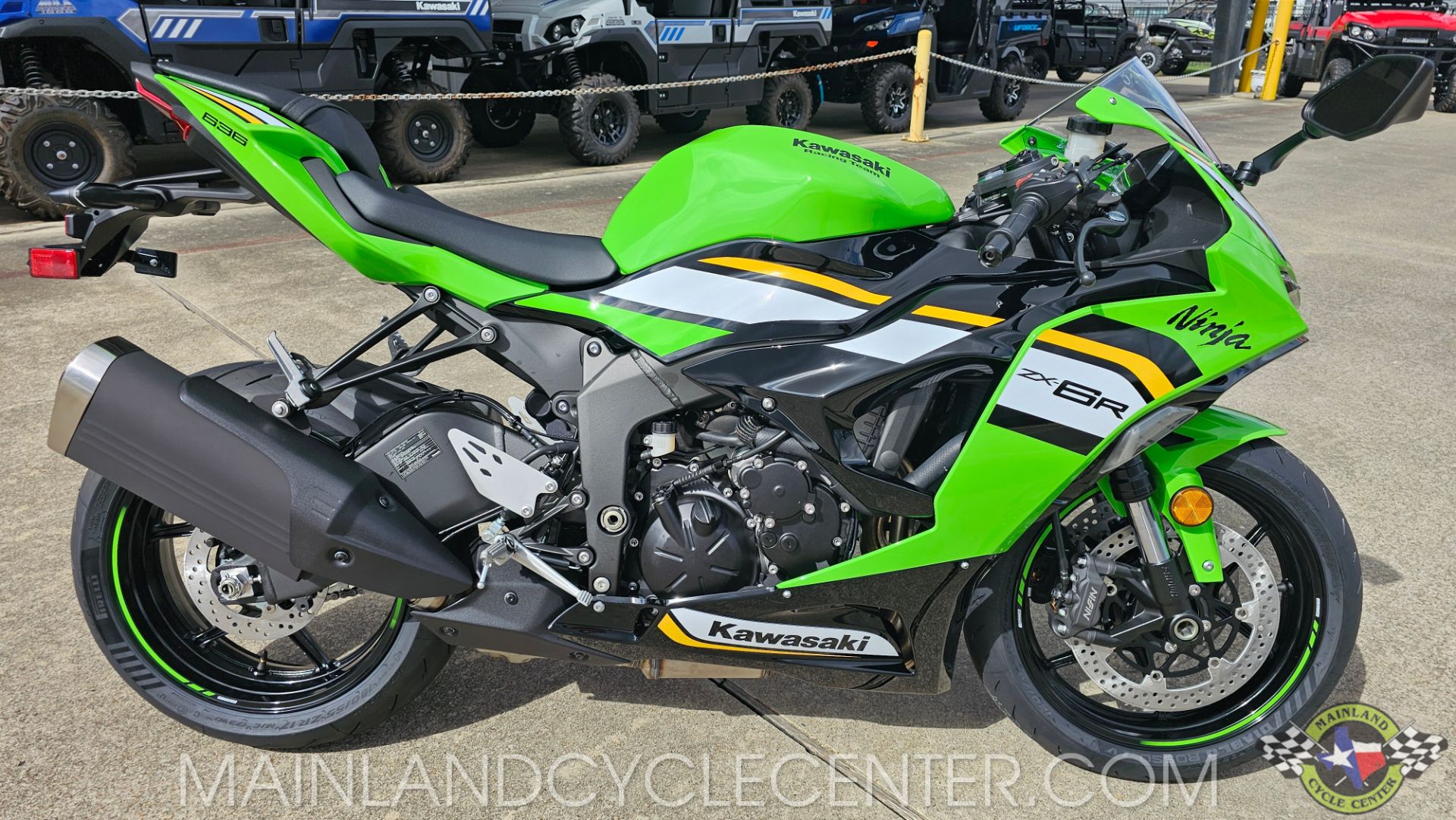 New 2025 Kawasaki Ninja ZX-6R KRT Edition ABS Lime Green / Ebony
