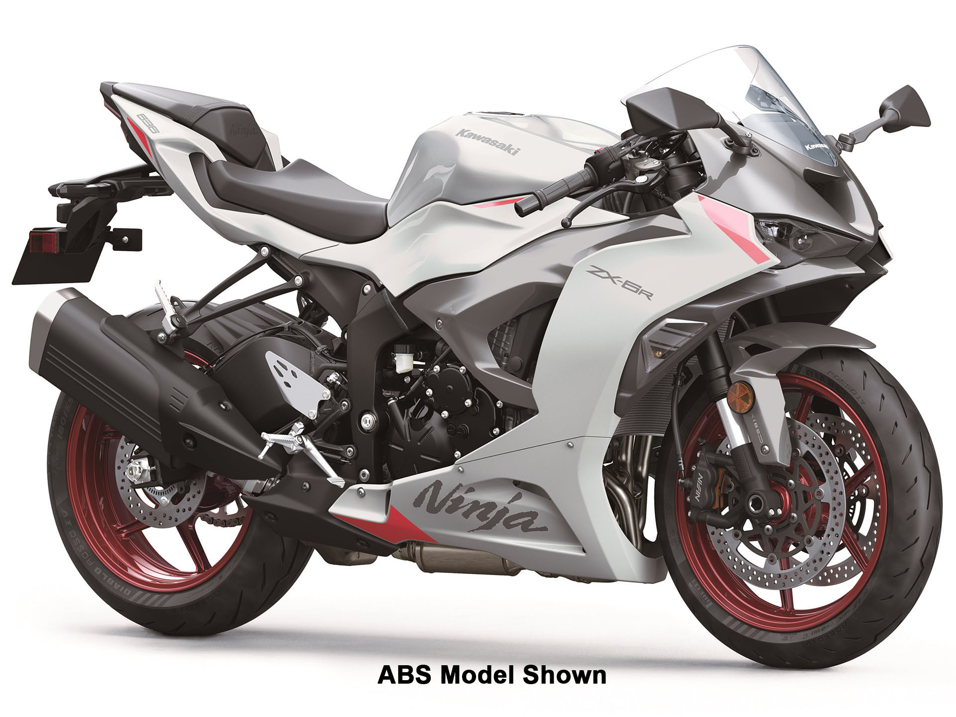 Used 2024 Kawasaki Ninja ZX-6R Pearl Robotic White / Metallic